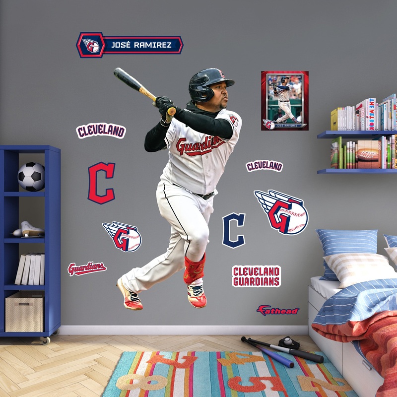 Jos Ramrez – RealBig Collection – Official MLB – Cleveland Guardians – Reusable Vinyl Wall Decals #2