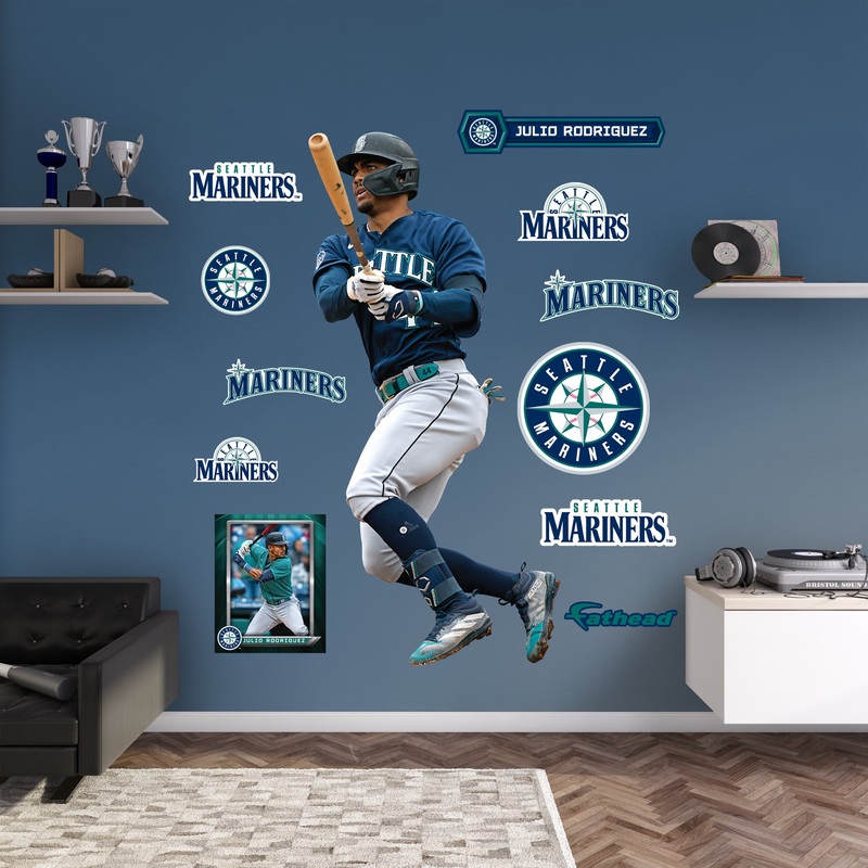 Julio Rodriguez – RealBig Collection – Official MLB – Seattle Mariners – Reusable Vinyl Wall Decals #2