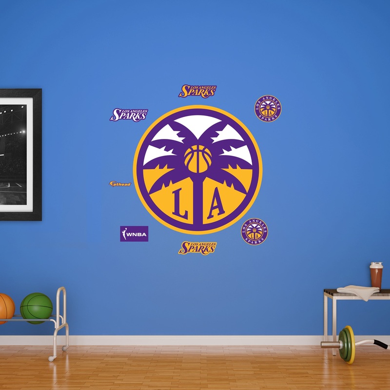 Los Angeles Sparks – RealBig Logo Collection – Official WNBA – Reusable Vinyl Wall Decals