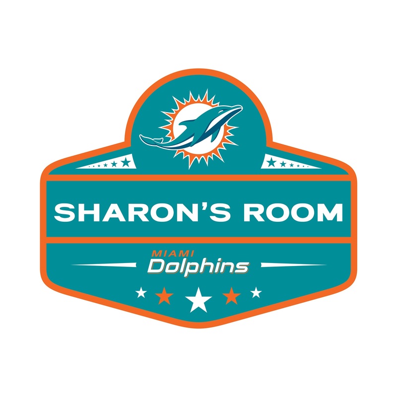 Miami Dolphins – Badge – With Personalized Name – Official NFL – Reusable Vinyl Transfer Decal #2