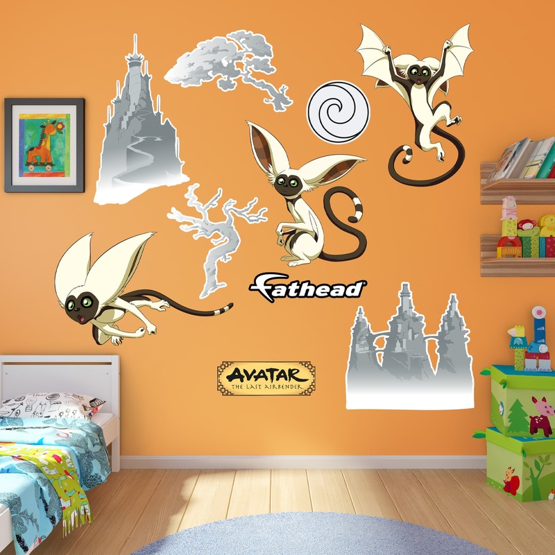 Momo – Avatar The Last Airbender – RealBig Collection – Official Nickelodeon – Reusable Vinyl Wall Decals
