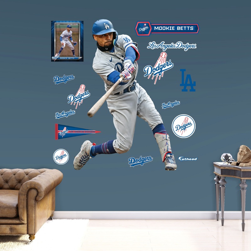 Mookie Betts – RealBig Collection – Official MLB – Los Angeles Dodgers – Reusable Vinyl Wall Decals #2