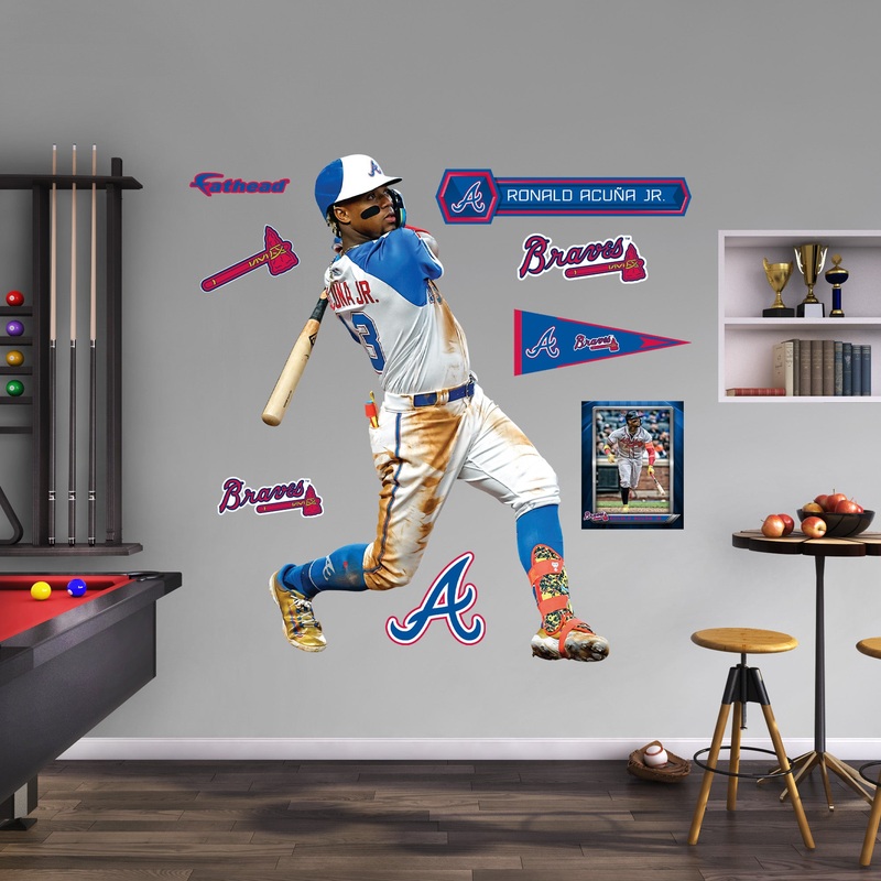 Ronald Acua Jr. – RealBig City Connect Collection – Official MLB – Atlanta Braves – Reusable Vinyl Wall Decals