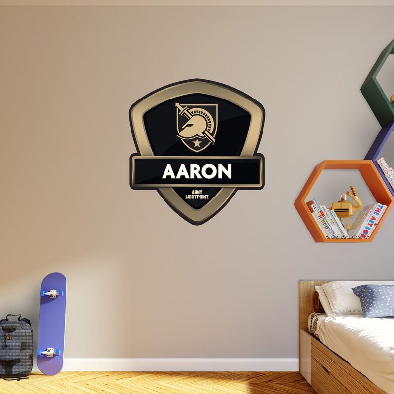 Army Black Knights – Badge – With Personalized Name – Official NCAA – Vinyl Transfer Decal