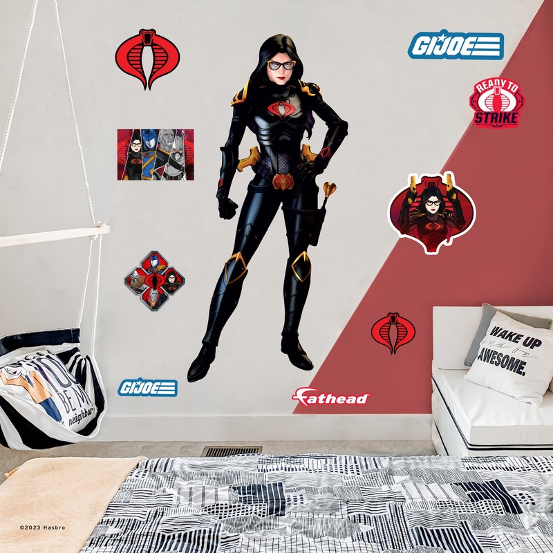 Baroness – G.I. Joe – RealBig Collection – Official Hasbro – Reusable Vinyl Wall Decals