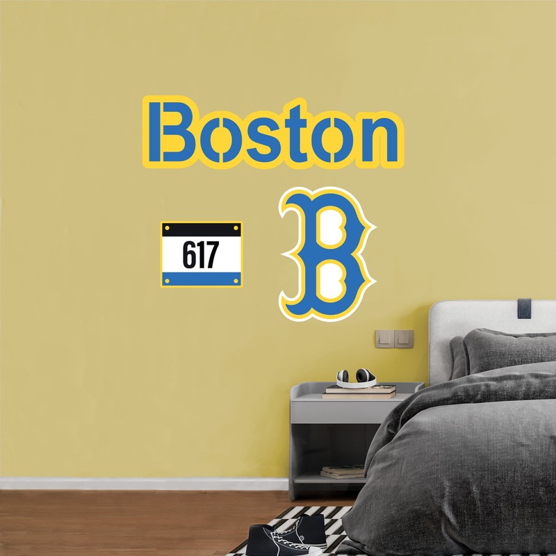 Boston Red Sox – RealBig City Connect Logo Collection – Official MLB – Reusable Vinyl Wall Decals #2