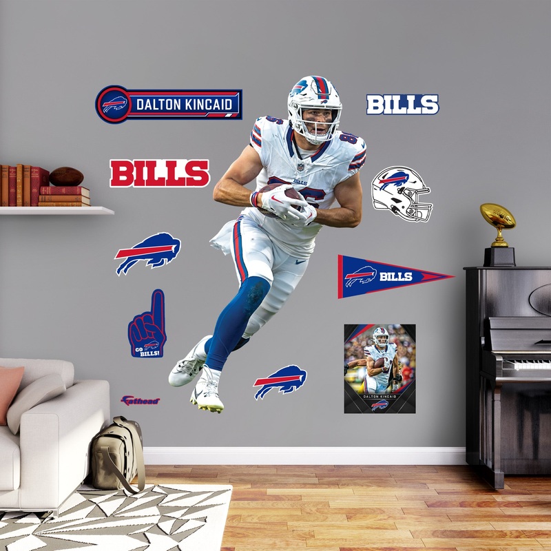 Buffalo Bills – RealBig Dalton Kincaid Collection – Official NFL – Reusable Vinyl Wall Decals