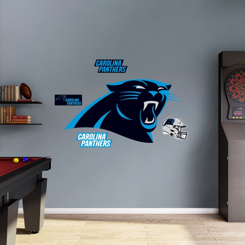 Carolina Panthers – RealBig Logo Collection – Official NFL – Reusable Vinyl Wall Decals
