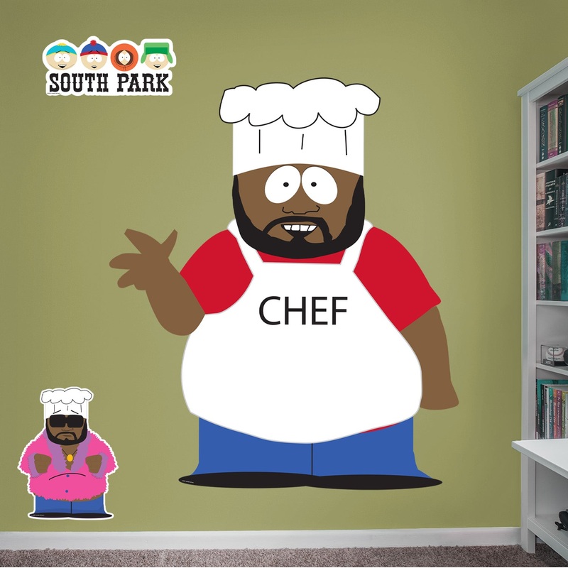 Chef – South Park – RealBig Collection – Official Paramount – Reusable Vinyl Wall Decals