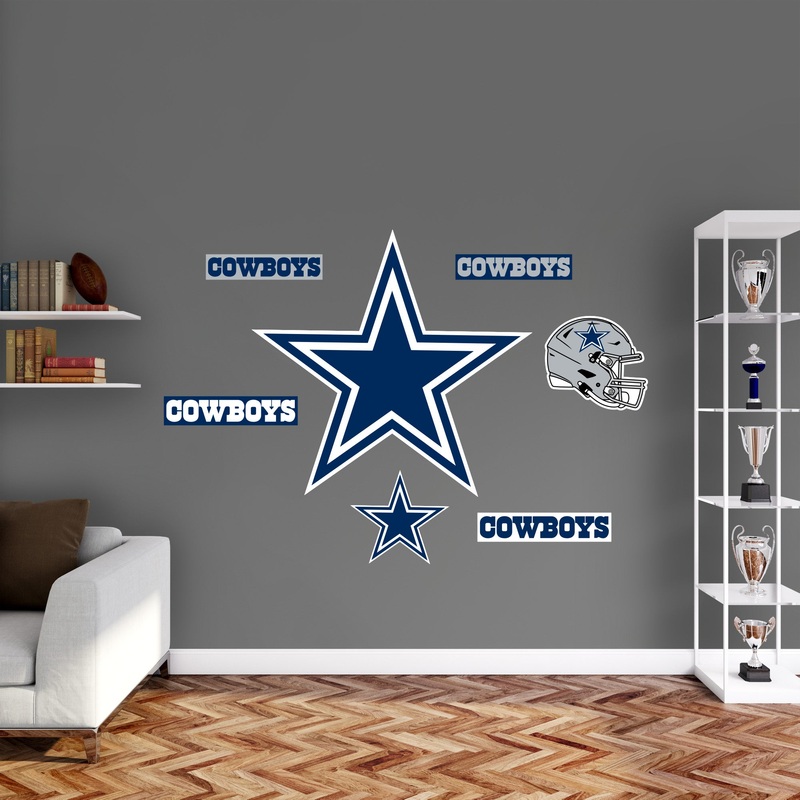 Dallas Cowboys – RealBig Logo Collection – Official NFL – Reusable Vinyl Wall Decals