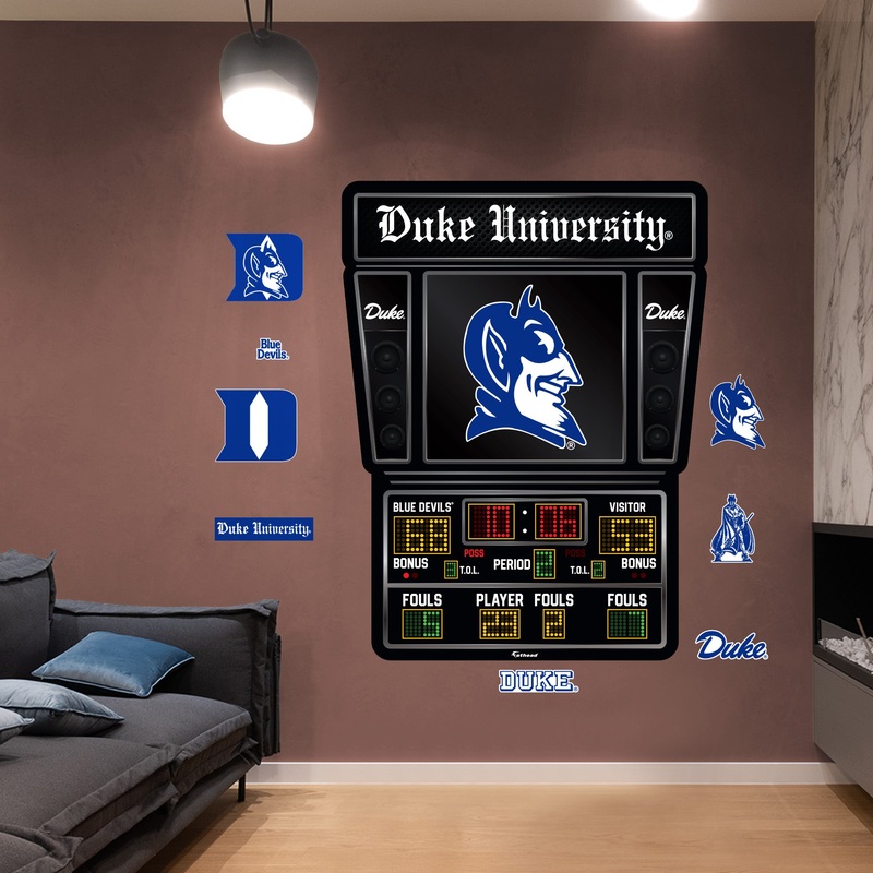 Duke Blue Devils – RealBig Basketball Scoreboard Collection – Official NCAA – Reusable Vinyl Wall Decals