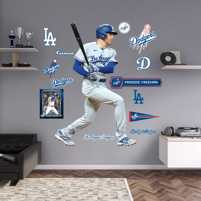 Freddie Freeman – RealBig Collection – Official MLB – Los Angeles Dodgers – Reusable Vinyl Wall Decals #2