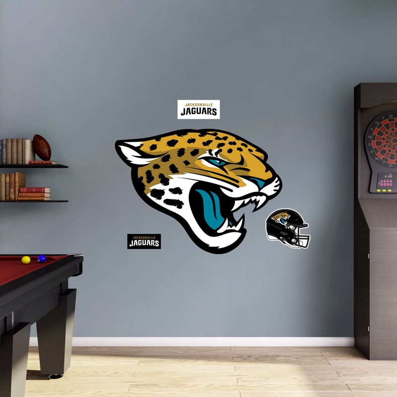 Jacksonville Jaguars – RealBig Logo Collection – Official NFL – Reusable Vinyl Wall Decals