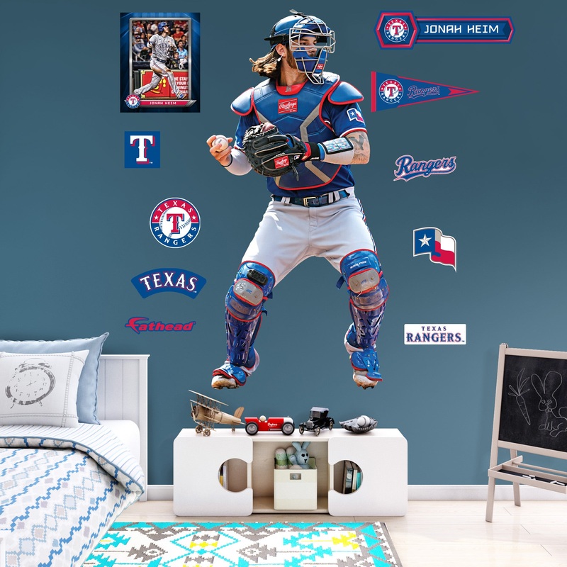 Jonah Heim – RealBig Collection – Official MLB – Texas Rangers – Reusable Vinyl Wall Decals