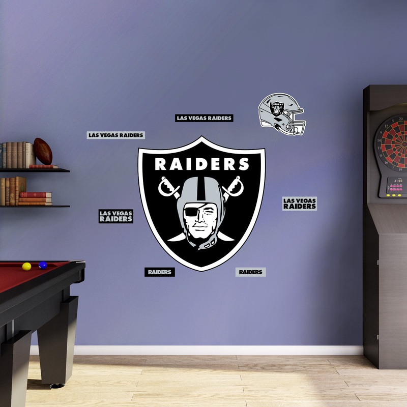 Las Vegas Raiders – RealBig Logo Collection – Official NFL – Reusable Vinyl Wall Decals