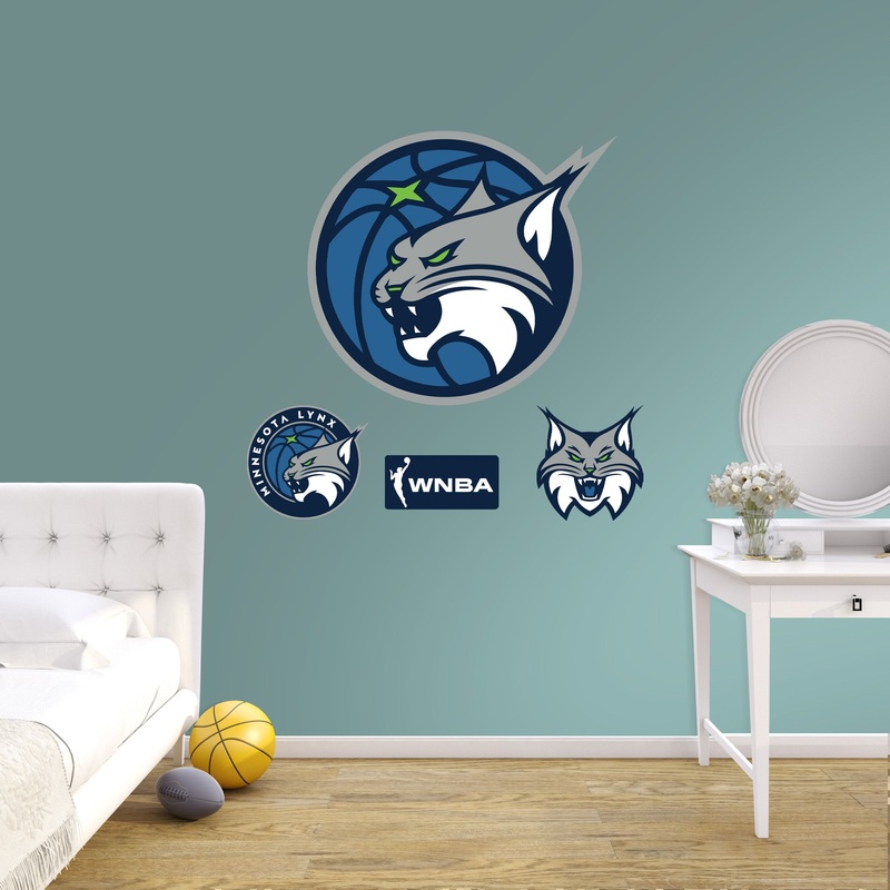 Minnesota Lynx – RealBig Logo Collection – Official WNBA – Reusable Vinyl Wall Decals