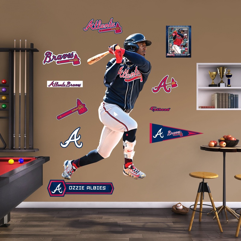 Ozzie Albies – RealBig Collection – Official MLB – Atlanta Braves – Reusable Vinyl Wall Decals #2