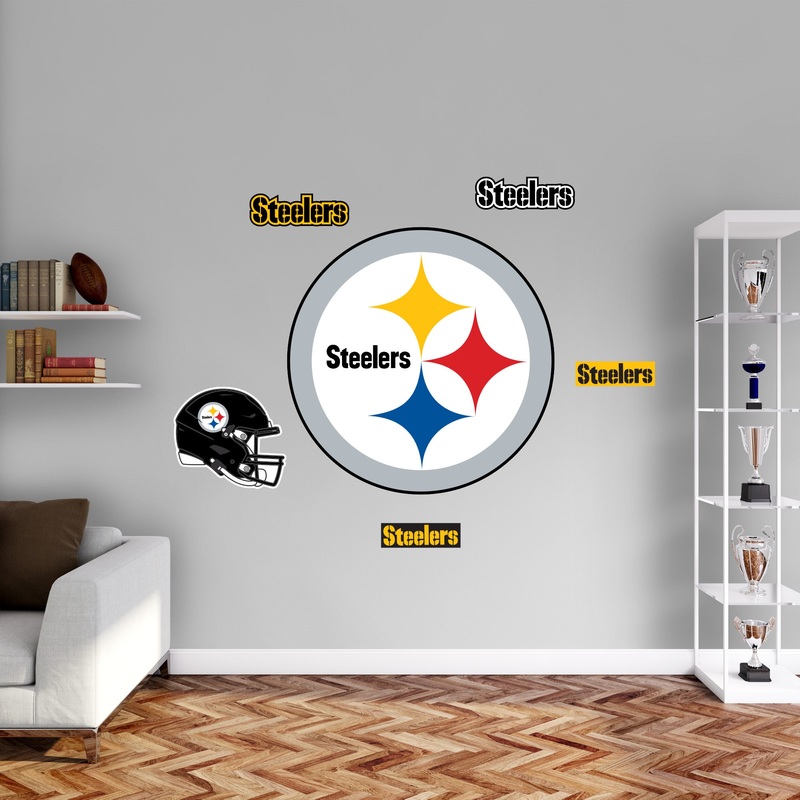 Pittsburgh Steelers – RealBig Logo Collection – Official NFL – Reusable Vinyl Wall Decals