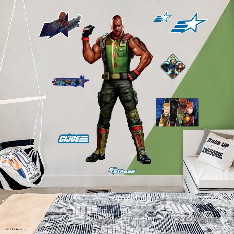 Roadblock – G.I. Joe – RealBig Collection – Official Hasbro – Reusable Vinyl Wall Decals