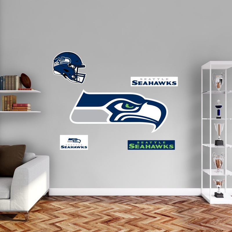 Seattle Seahawks – RealBig Logo Collection – Official NFL – Reusable Vinyl Wall Decals #2