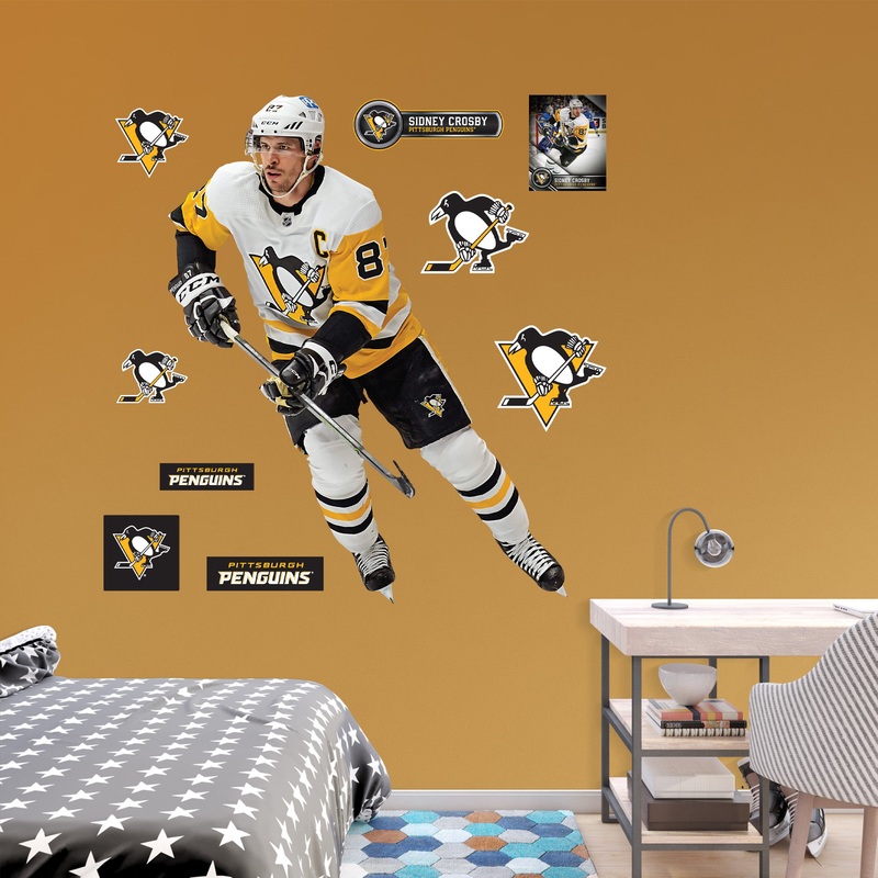 Sidney Crosby – RealBig Collection – Official NHL – Pittsburgh Penguins – Reusable Vinyl Wall Decals #4
