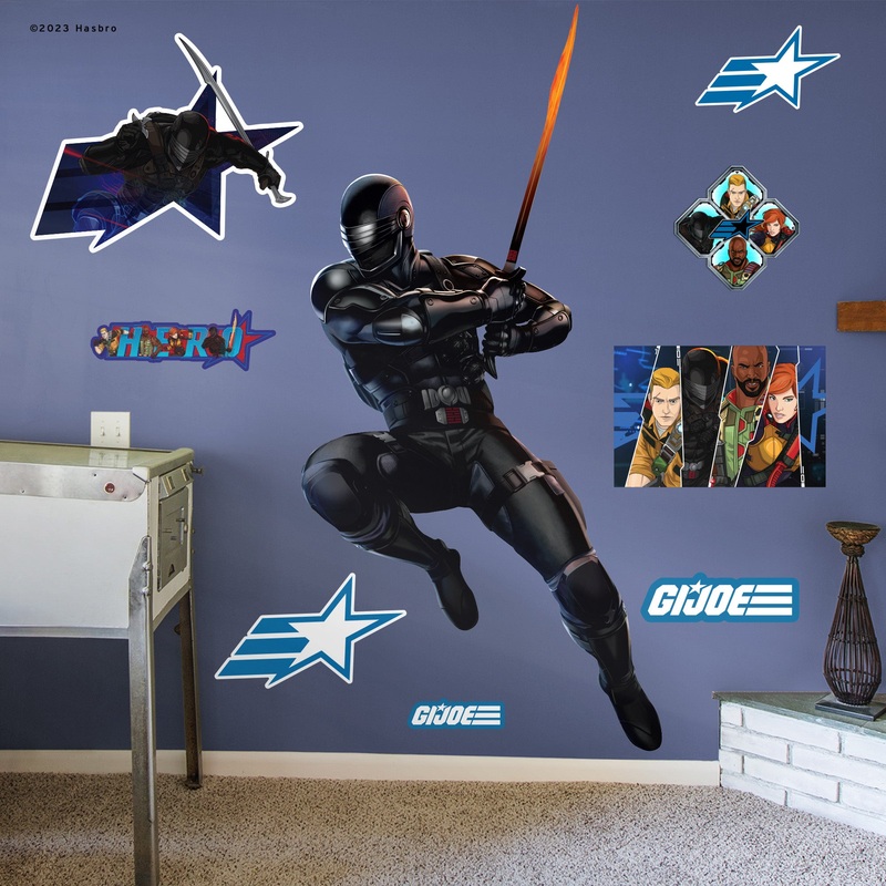 Snake Eyes – G.I. Joe – RealBig Collection – Official Hasbro – Reusable Vinyl Wall Decals