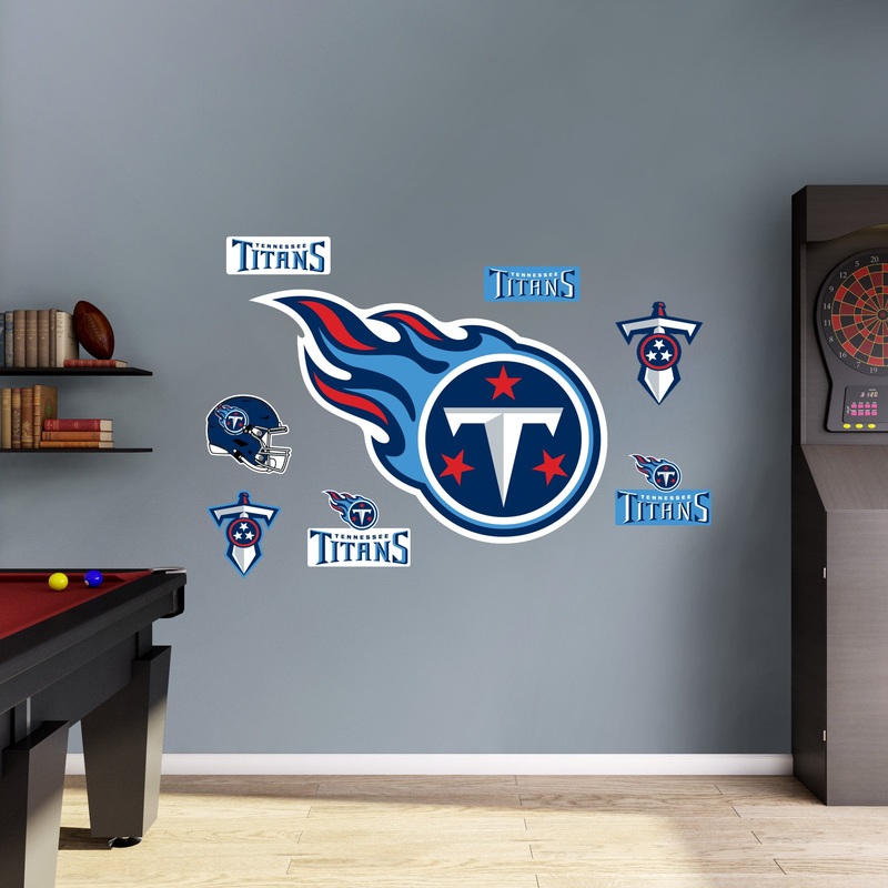 Tennessee Titans – RealBig Logo Collection – Official NFL – Reusable Vinyl Wall Decals
