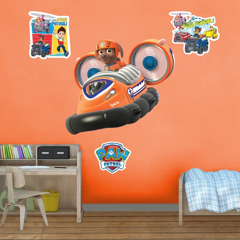 Zuma – Paw Patrol – RealBig Vehicle Collection – Official Nickelodeon – Reusable Vinyl Wall Decals