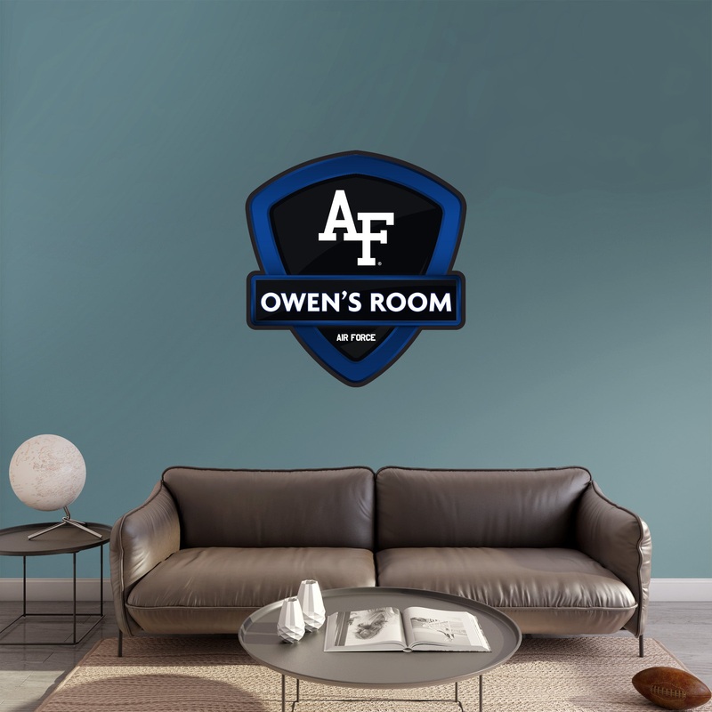 Air Force Falcons – Badge – With Personalized Name – Official NCAA – Vinyl Transfer Decal