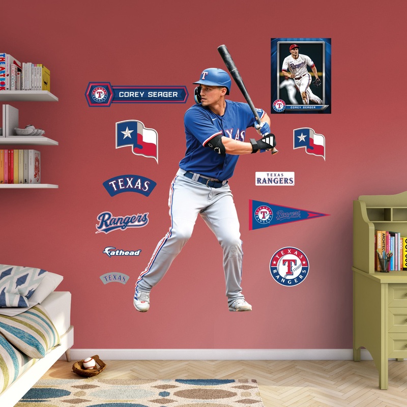 Corey Seager – RealBig Collection – Official MLB – Texas Rangers – Reusable Vinyl Wall Decals #2