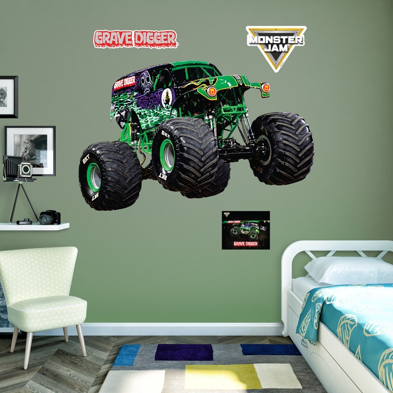 Grave Digger – Monster Jam – RealBig Collection – Official Monster Jam – Reusable Vinyl Wall Decals #2