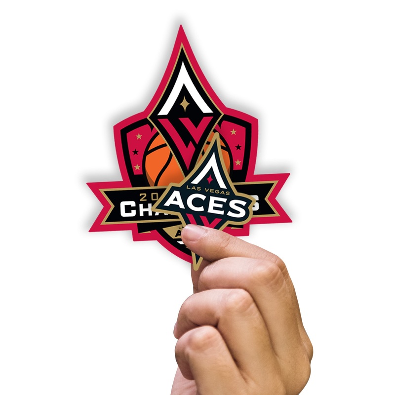 Las Vegas Aces – 5 Logo Minis (Mixed Sizes) – Official WNBA – 2023 Champions – Reusable Vinyl Decals