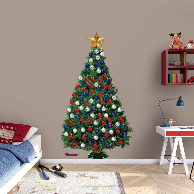 Los Angeles Angels – Decorate Your Own Christmas Tree – Official MLB – Reusable Vinyl Wall Decals
