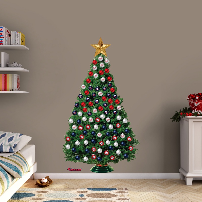 Minnesota Twins – Decorate Your Own Christmas Tree – Official MLB – Reusable Vinyl Wall Decals