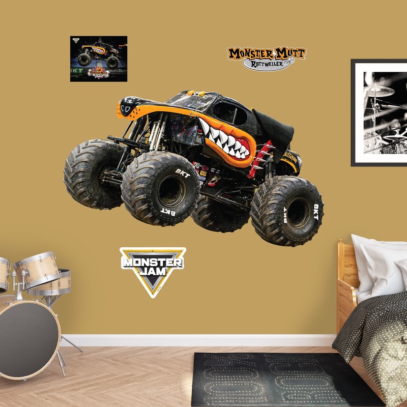 Monster Mutt Rottweiler – RealBig Collection – Official Monster Jam – Reusable Vinyl Wall Decals