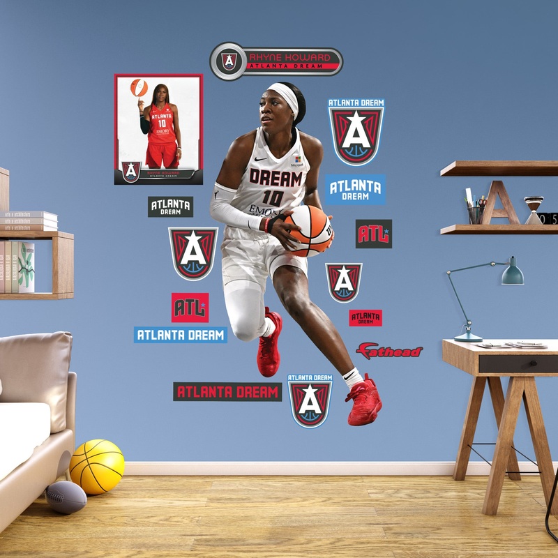 Rhyne Howard – RealBig Collection – Official WNBA – Atlanta Dream – Reusable Vinyl Wall Decals