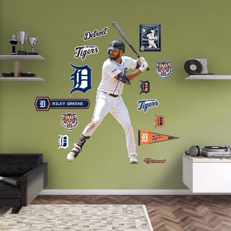 Riley Greene – RealBig Collection – Official MLB – Detroit Tigers – Reusable Vinyl Wall Decals