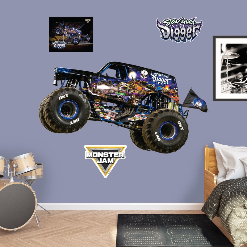 Son-uva Digger – RealBig Collection – Official Monster Jam – Reusable Vinyl Wall Decals #2
