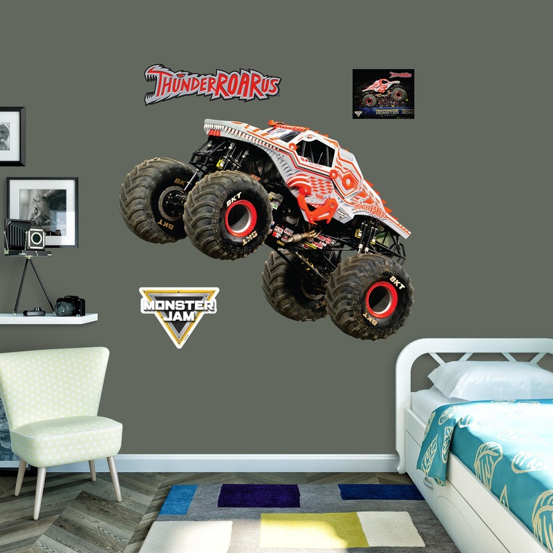 ThunderROARus – RealBig Collection – Official Monster Jam – Reusable Vinyl Wall Decals
