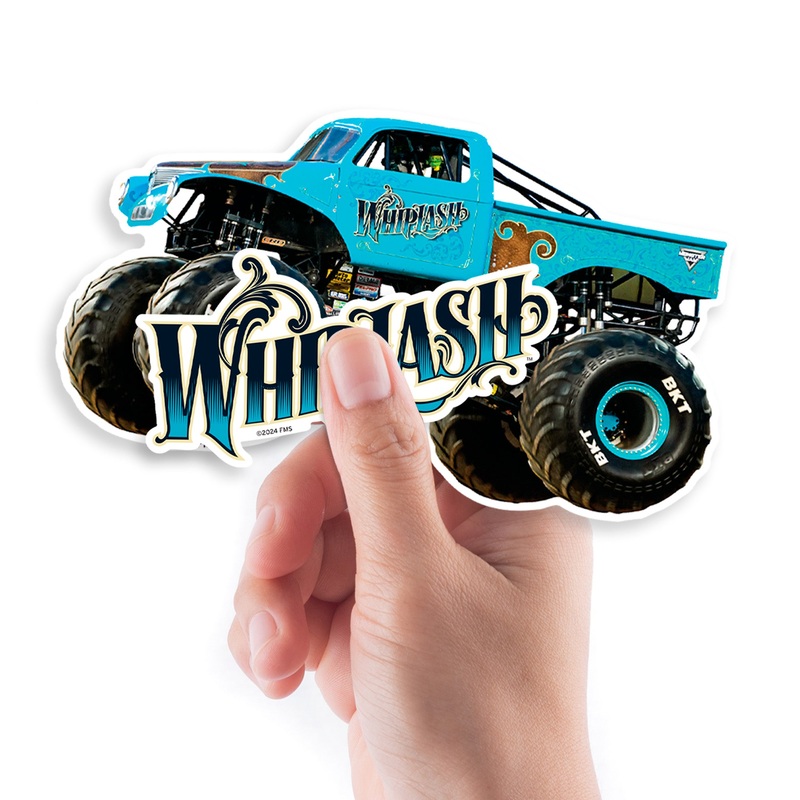 Whiplash – 5 Character Minis (Mixed Sizes) – Official Monster Jam – Reusable Vinyl Decals