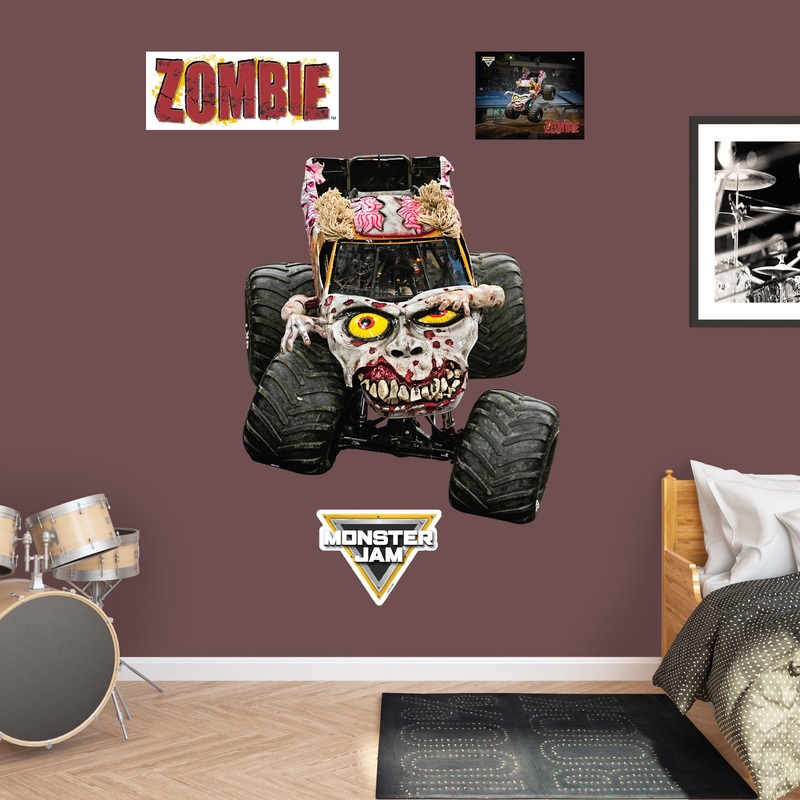 Zombie – Monster Jam – RealBig Collection – Official Monster Jam – Reusable Vinyl Wall Decals