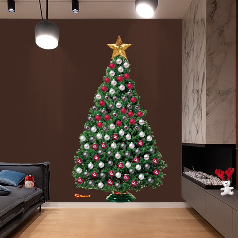 Arizona Cardinals – Decorate Your Own Christmas Tree – Official NFL – Reusable Vinyl Wall Decals