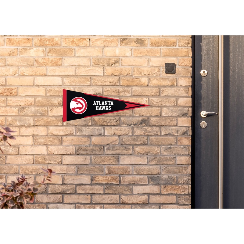 Atlanta Hawks – Pennant – Outdoor Wall Decal – Official NBA – Scratch Resistant Alumigraphics Smooth