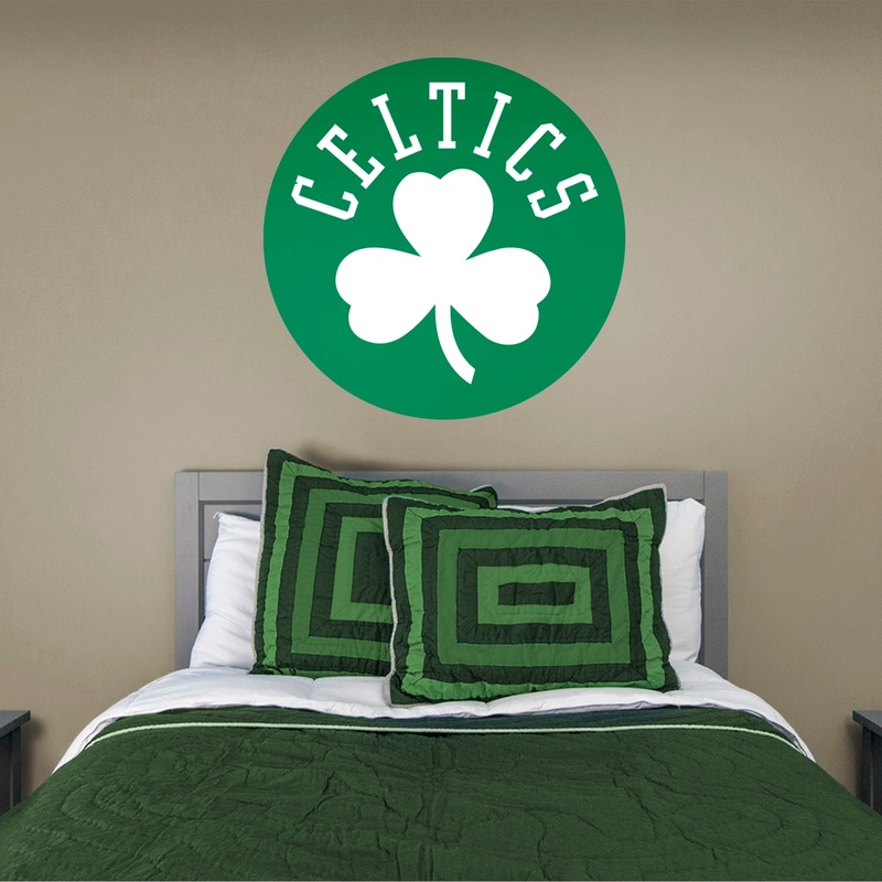 Boston Celtics – RealBig Shamrock Logo Collection – Official NBA – Reusable Vinyl Wall Decals