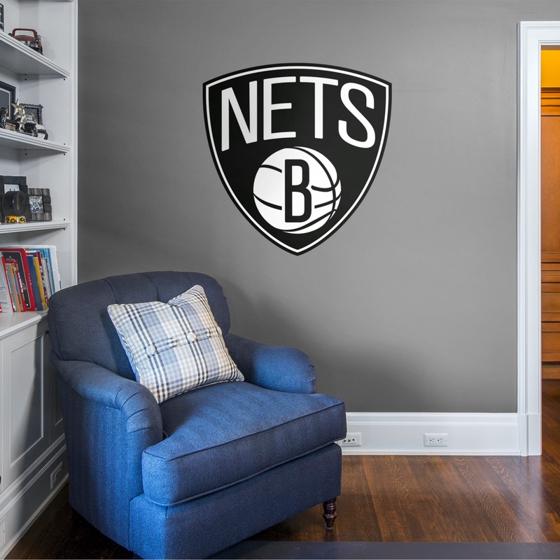 Brooklyn Nets – RealBig Logo Collection – Official NBA – Reusable Vinyl Wall Decals