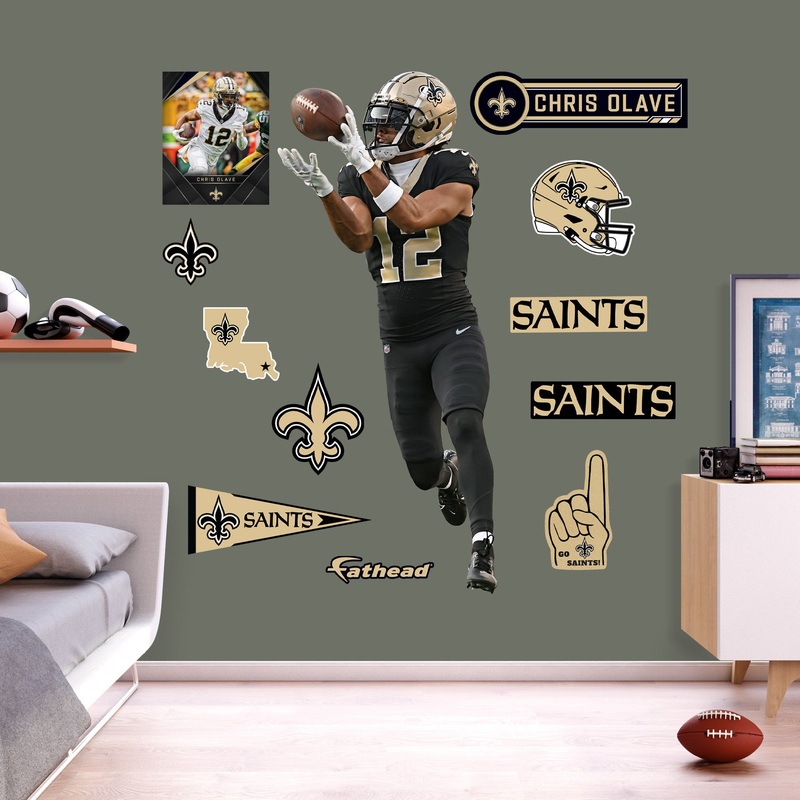 Chris Olave – RealBig Collection – Official NFL – New Orleans Saints – Reusable Vinyl Wall Decals #2