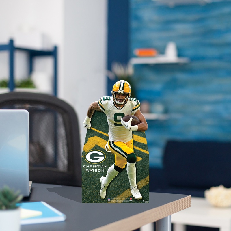 Christian Watson – Mini Stand Out – Official NFL – Green Bay Packers – Cardstock Cutout