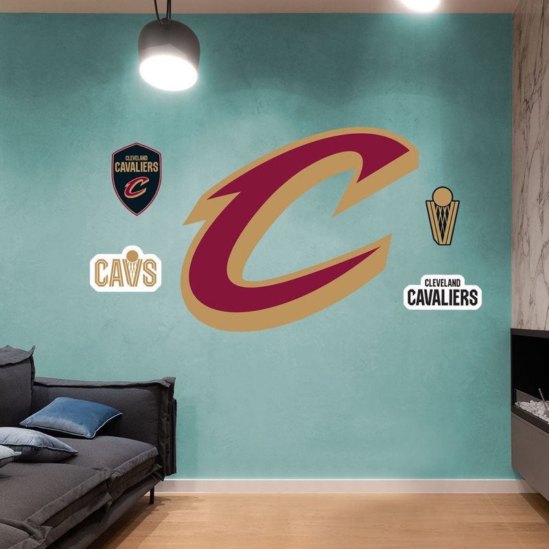 Cleveland Cavaliers – RealBig C Logo Collection – Official NBA – Reusable Vinyl Wall Decals