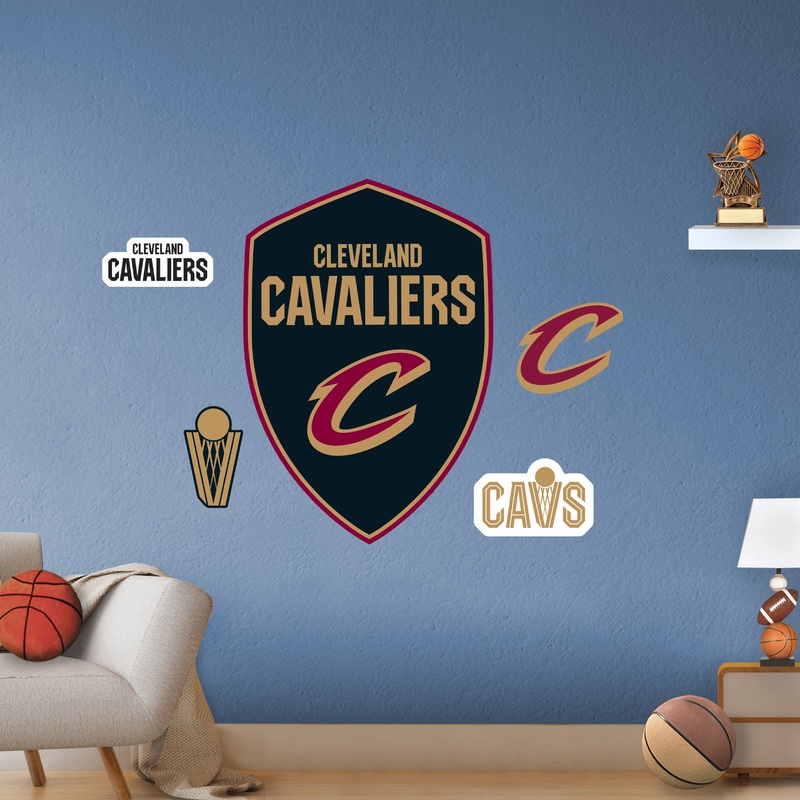 Cleveland Cavaliers – RealBig Shield Logo Collection – Official NBA – Reusable Vinyl Wall Decals #2