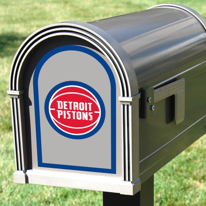 Detroit Pistons – Mailbox Logo – Outdoor Wall Decal – Official NBA – Scratch Resistant Alumigraphics Smooth